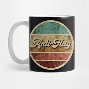 Tanatoraja, circle retro faded Anti-Flag Mug